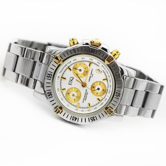 Movado ESQ 300196 Two Tone Chronograph Watch - Picture 3 of 5